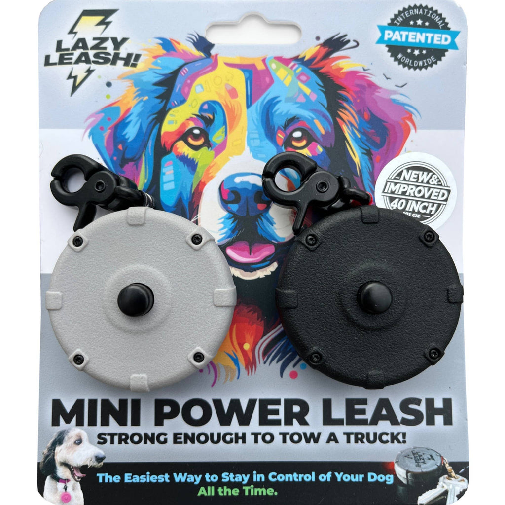 Lazy Leash! - NEW! Lazy Leash! (2pc) Hangers - Pink, Aqua, Gray + Black - Dog.Dog.Cat.