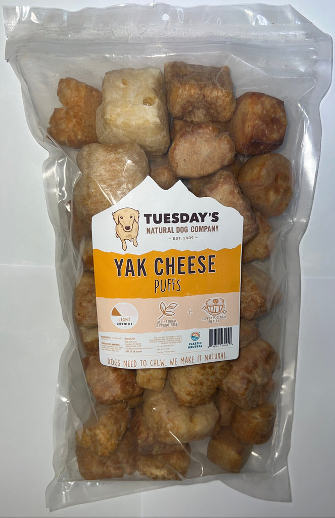 Yak Cheese Puffs Dog Treats Value Pack – Natural Cheesy Snacks for Dogs - Dog.Dog.Cat.