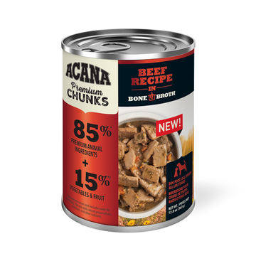 Acana Canned Bone Broth - Beef, Duck, Lamb, Pork & Puppy Recipes - 12.8 oz - Dog.Dog.Cat.