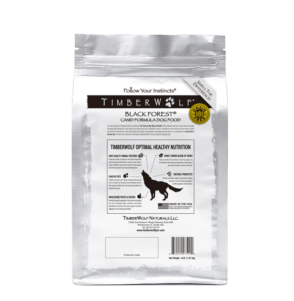 Timberwolf Dry Dog Food - Carnivore Specific Pet Foods with Herbs - Dog.Dog.Cat.