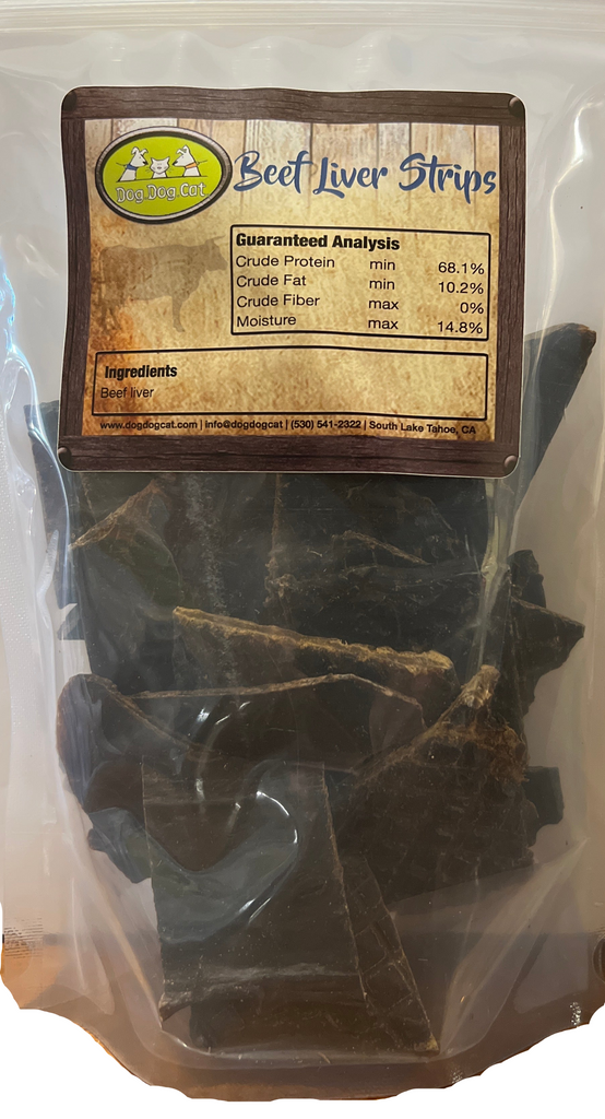 Beef Liver Strips 100% Beef Liver - Various Sizes - Dog.Dog.Cat.