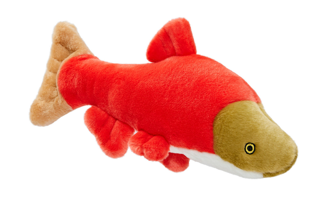 Fluff and Tuff Dog Toy-Cedar Salmon - Dog.Dog.Cat.