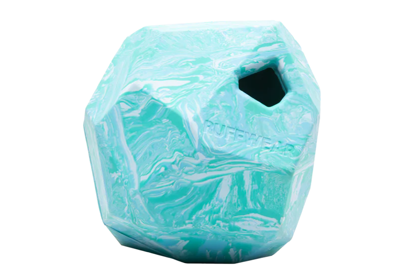 Gnawt-a-Rock™ rubber fetch & puzzle dog toy  Color  Glacial Blue  Purple Orchid - Dog.Dog.Cat.