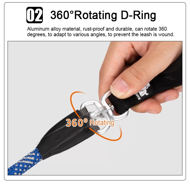 True Love Rope Dog Leash - Training Slip Leash - No collar attachment TLL2575 - Dog.Dog.Cat.