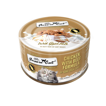 Fussie Cat Canned Food Chicken Beef and Goats Milk - Dog.Dog.Cat.