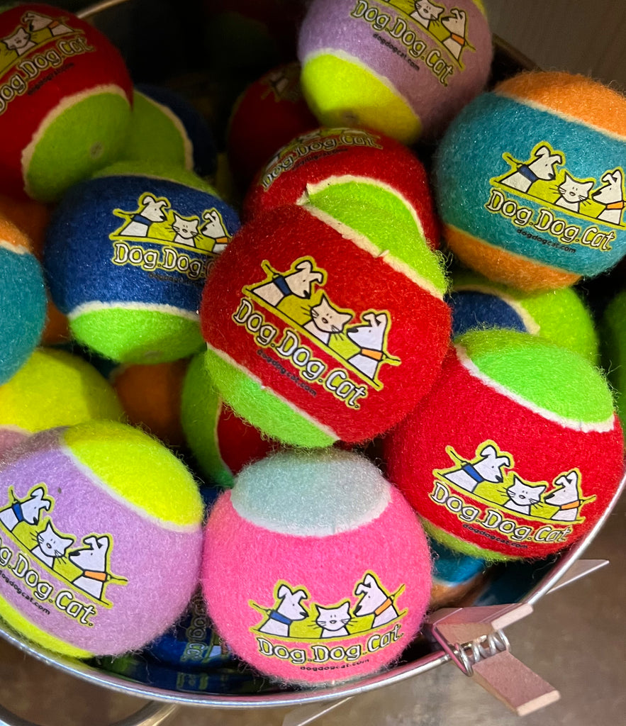 Dog Dog Cat Custom Durable Tennis Ball with Logo - Dog.Dog.Cat.