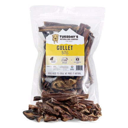 Beef Gullet Bites Assorted 16 oz Bag - Dog.Dog.Cat.