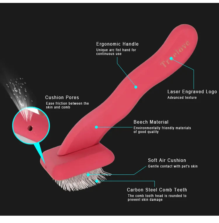 Truelove Pet Brush TLK20132 - Dog.Dog.Cat.