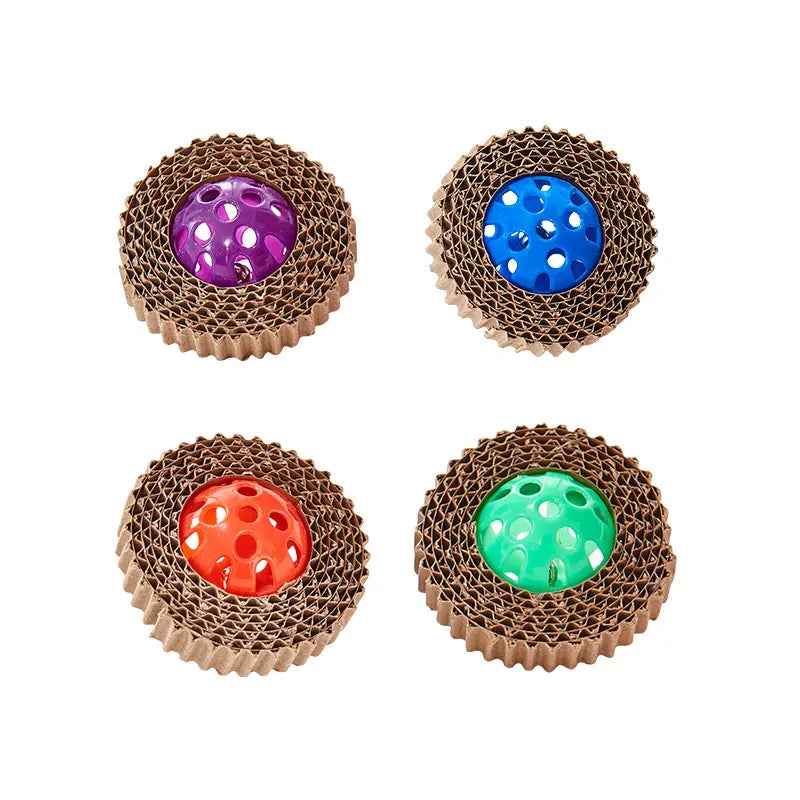 Manufacturer Corrugated Cardboard Cat Toy Plastic Ball With bell - Dog.Dog.Cat.