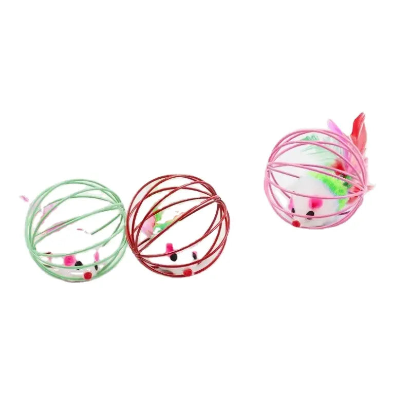 Mouse in Cage Cat Toy - Dog.Dog.Cat.