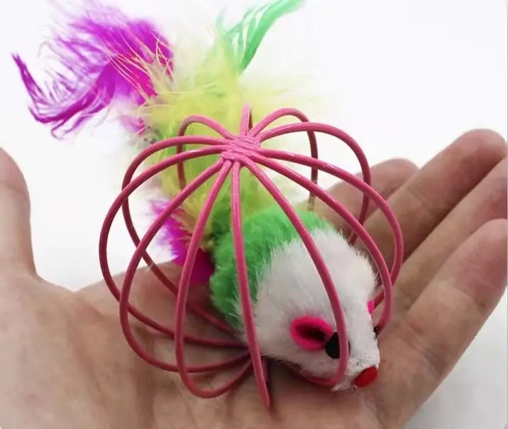 Mouse in Cage Cat Toy - Dog.Dog.Cat.