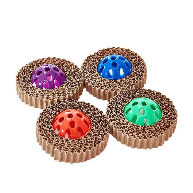 Manufacturer Corrugated Cardboard Cat Toy Plastic Ball With bell - Dog.Dog.Cat.