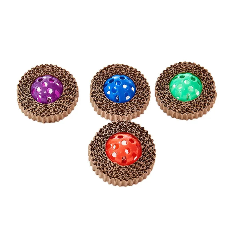 Manufacturer Corrugated Cardboard Cat Toy Plastic Ball With bell - Dog.Dog.Cat.