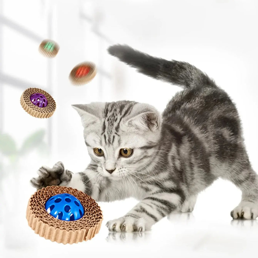 Manufacturer Corrugated Cardboard Cat Toy Plastic Ball With bell - Dog.Dog.Cat.