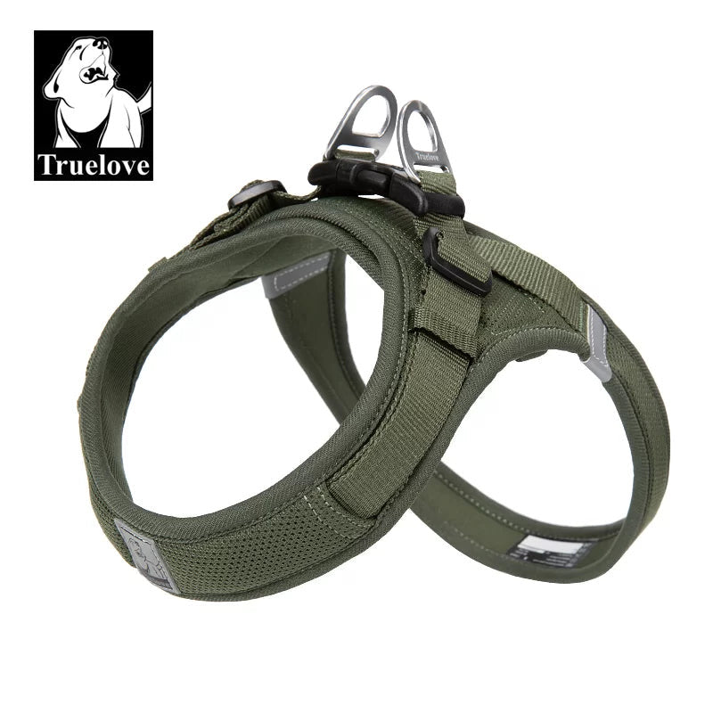 TrueLove TLH3013 Mesh Dog Harness- Moss Green - Dog.Dog.Cat.