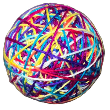 Ball of Yarn Cat Toy 8 CM 3.14" in diameter - Mixed Colors - Dog.Dog.Cat.