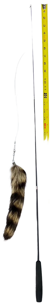 Fox Fur Plush Tail and Telescoping Wand Cat Toy - Dog.Dog.Cat.