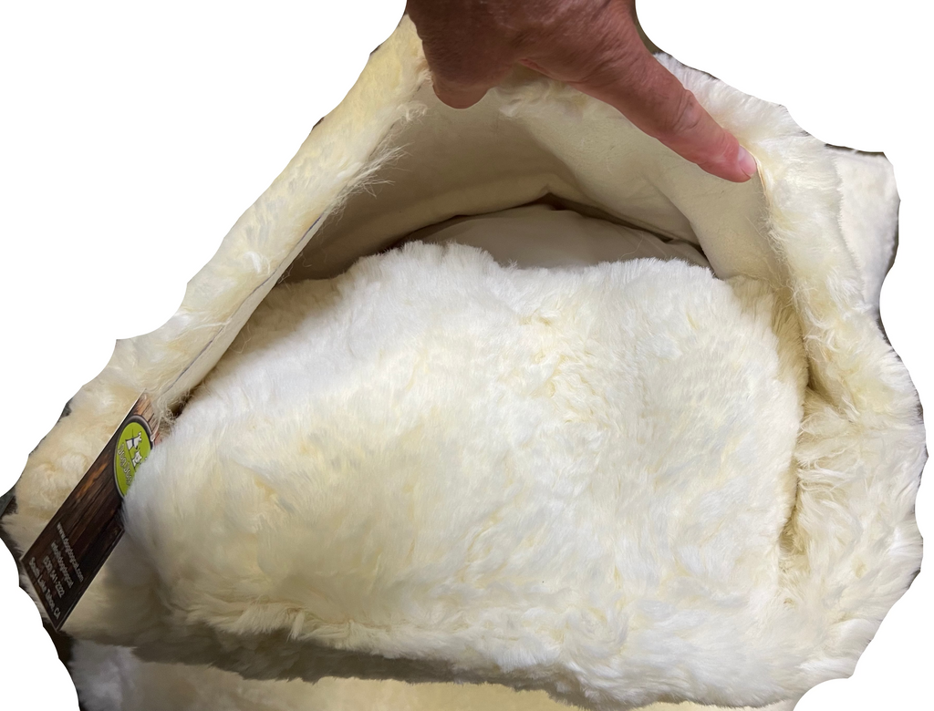 Sheep Fur Plush Dog Bed - Dog.Dog.Cat.