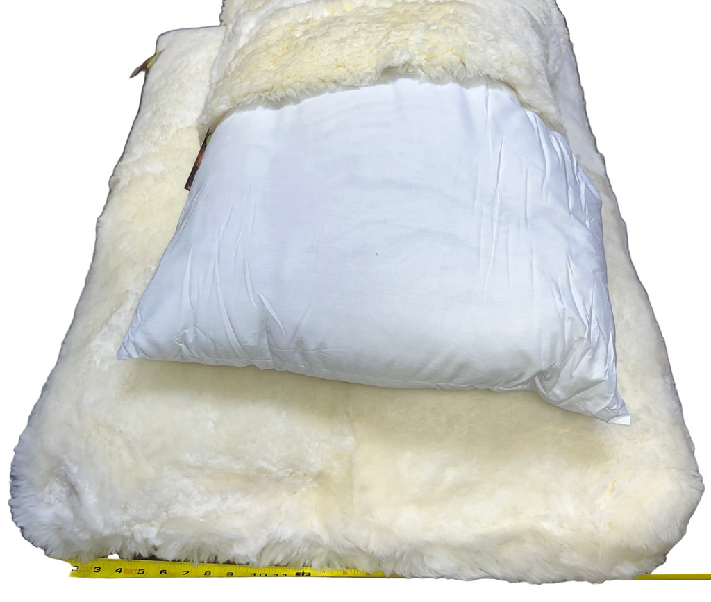 Sheep Fur Plush Dog Bed - Dog.Dog.Cat.