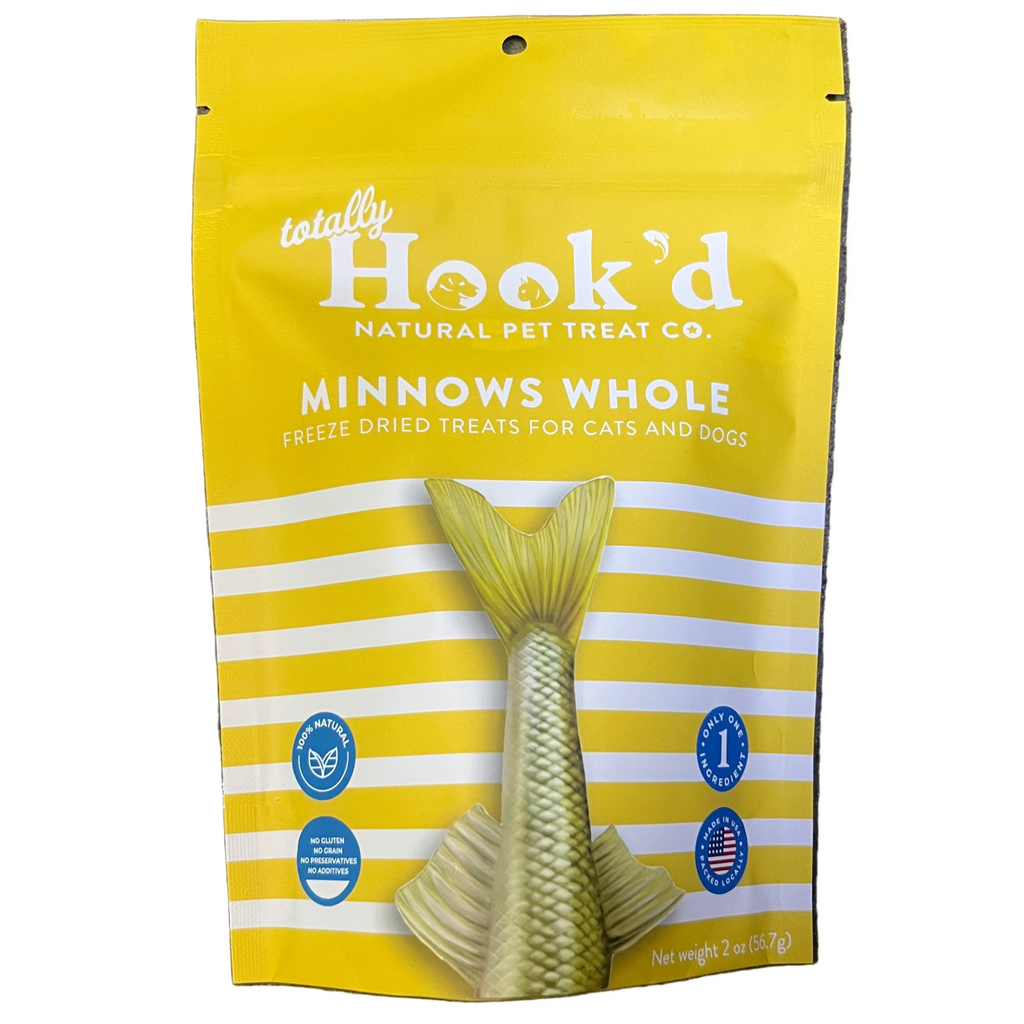 Totally Hook'd Freeze Dried Whole Minnows - Dog.Dog.Cat.