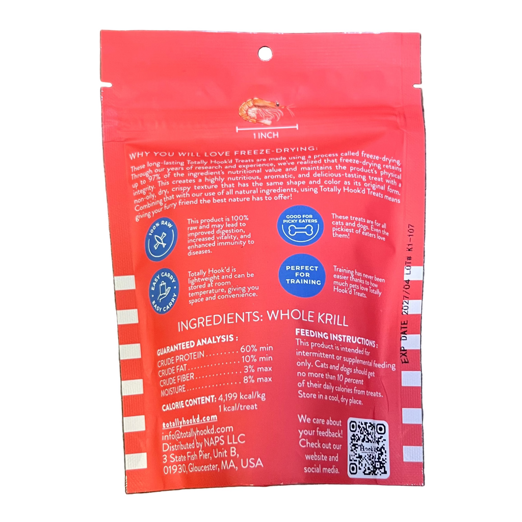 Totally Hook'd Freeze Dried Krill - Dog.Dog.Cat.