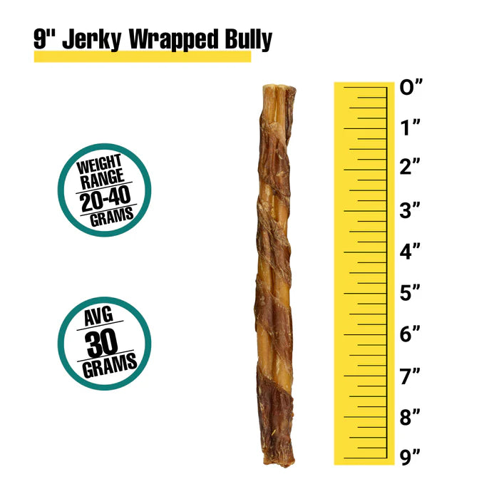 Jerky Wrapped Bully Stick - Dog.Dog.Cat.