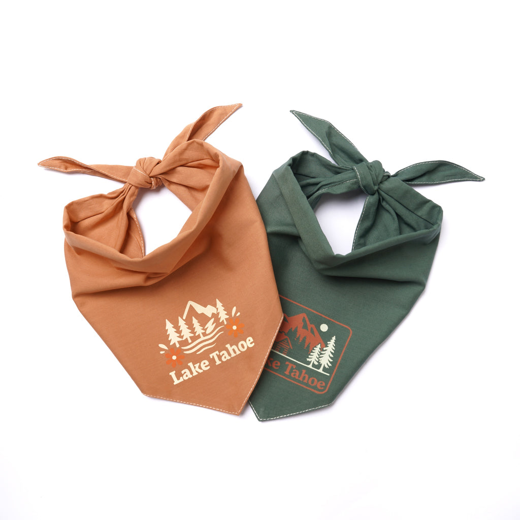 Dog Dog Cat Lake Tahoe Bandana - Dog.Dog.Cat.