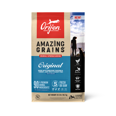 Orijen Amazing Grains Dog Food - Original - Dog.Dog.Cat.