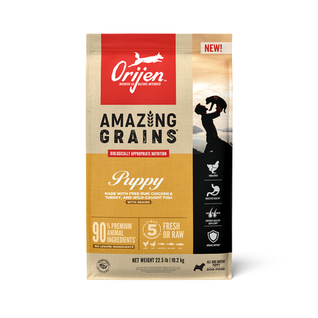 Orijen Amazing Grains Dog Food - Puppy - Dog.Dog.Cat.