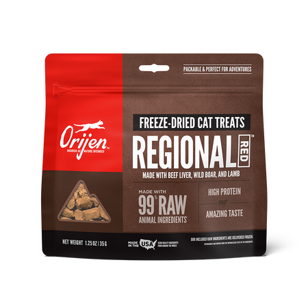 Orijen Freeze Dried Cat Treats-RED : 1.25 oz - Dog.Dog.Cat.