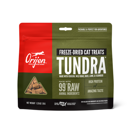 Orijen Freeze Dried Cat Treats-Tundra : 1.25 oz - Dog.Dog.Cat.