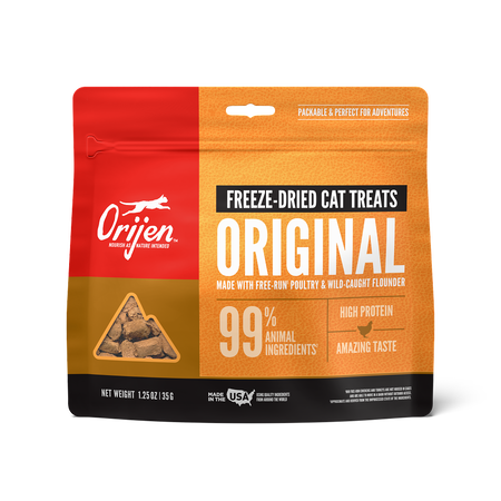 Orijen Freeze Dried Cat Treats-Original : 1.25 oz - Dog.Dog.Cat.