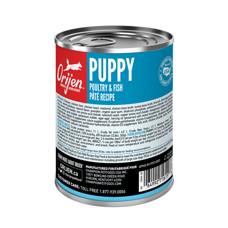 Orijen Canned Dog Food-Puppy Poultry & Fish Pâté Recipe : 12.8 oz. - Dog.Dog.Cat.