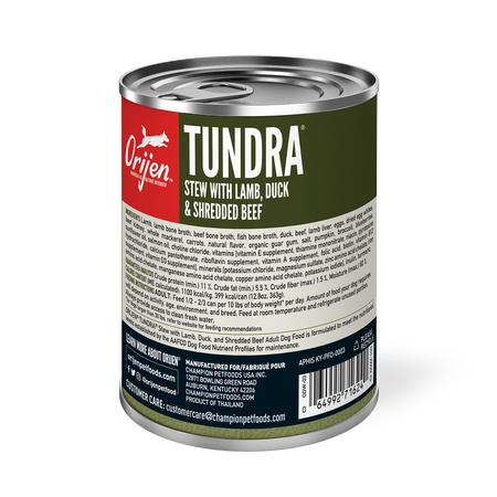 Orijen Canned Dog Food-Tundra : 12.8 oz. - Dog.Dog.Cat.