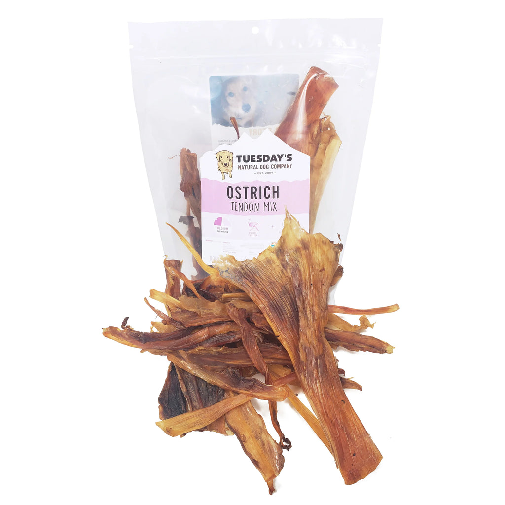 Ostrich Tendon Mix - 6 oz - Dog.Dog.Cat.