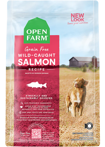 Open Farm Grain Free Kibble Dog Food Wild Salmon 22 LB Bag - Dog.Dog.Cat.