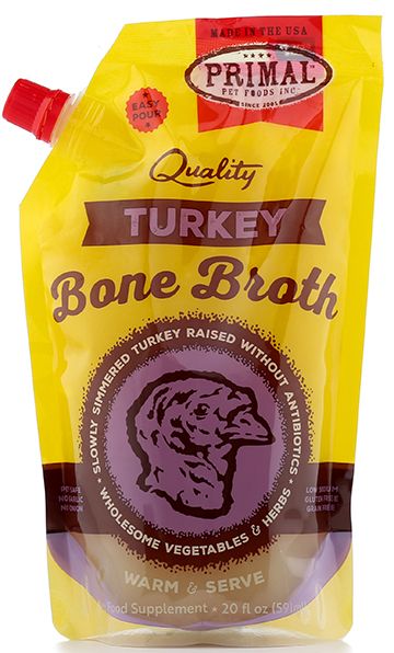 Primal Bone Broth - 20oz Variety Pack: Beef, Chicken, Turkey - Dog.Dog.Cat.