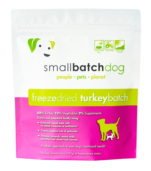 Small Batch Freeze Dried Dog-Turkey : 14 oz