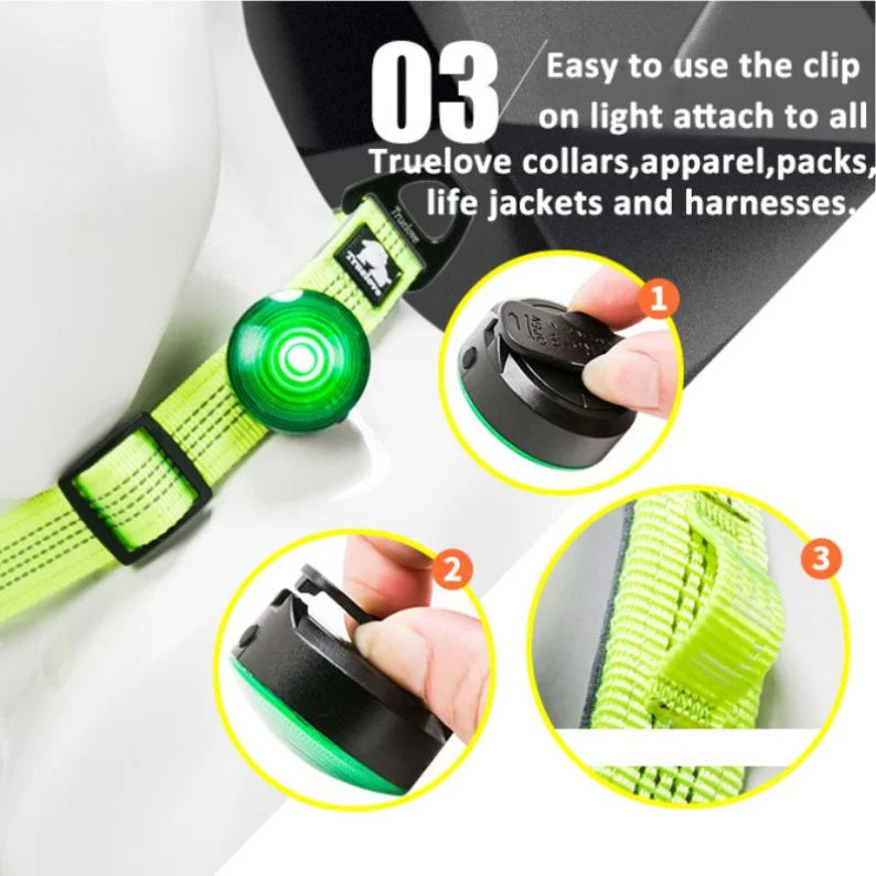 TrueLove LED Clip Dog Safety Light TLD19101 - Dog.Dog.Cat.