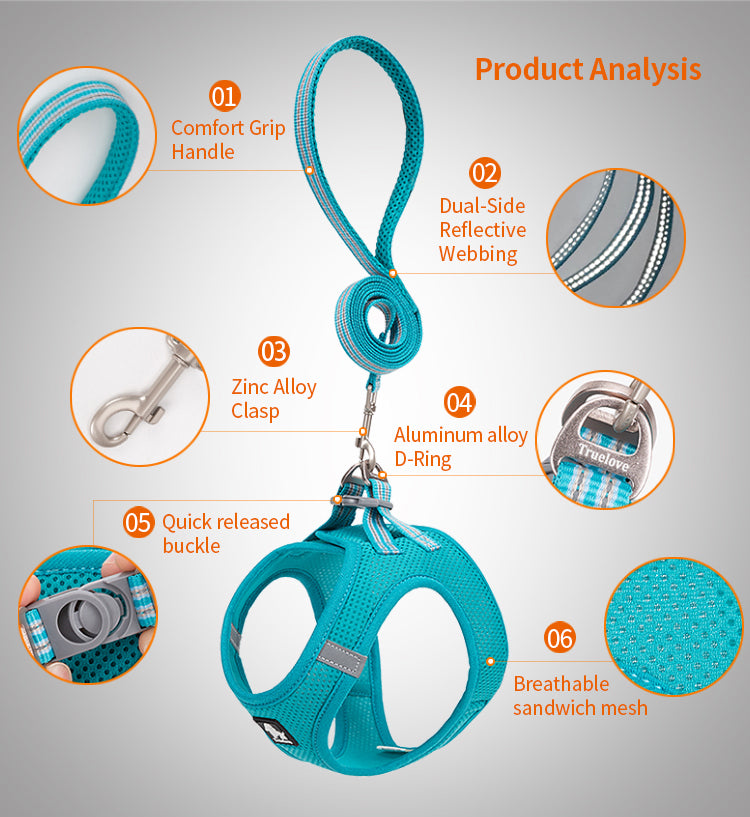 Truelove AirFit Reflective Dog Harness - TLH2911 - Dog.Dog.Cat.