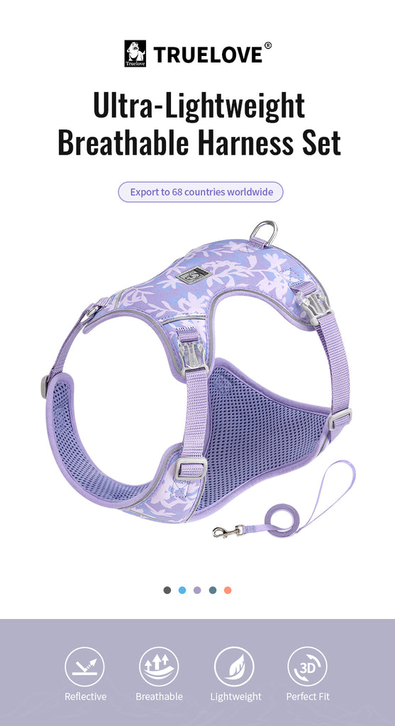 TrueLove Dog Harness and Leash Combination TLH2918 - Dog.Dog.Cat.