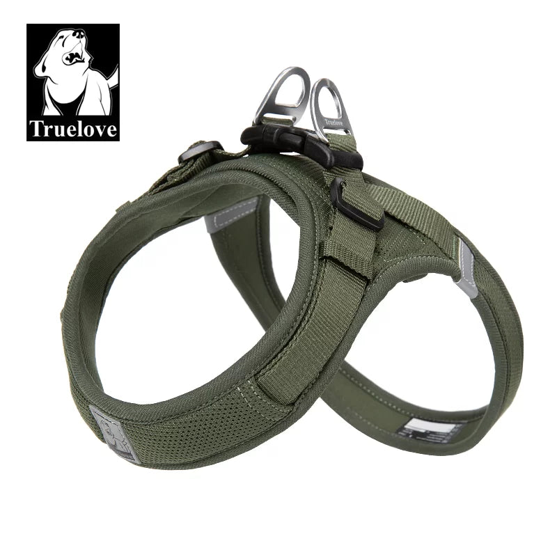 TrueLove TLH3013 Mesh Dog Harness- Moss Green - Dog.Dog.Cat.