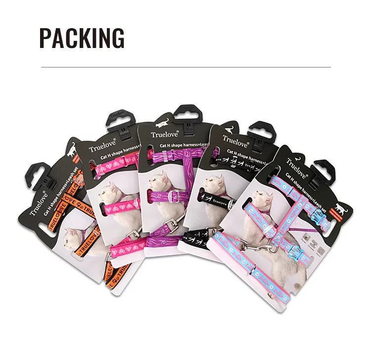 TrueLove Cat Harness and Leash Set TLH3912 - Dog.Dog.Cat.