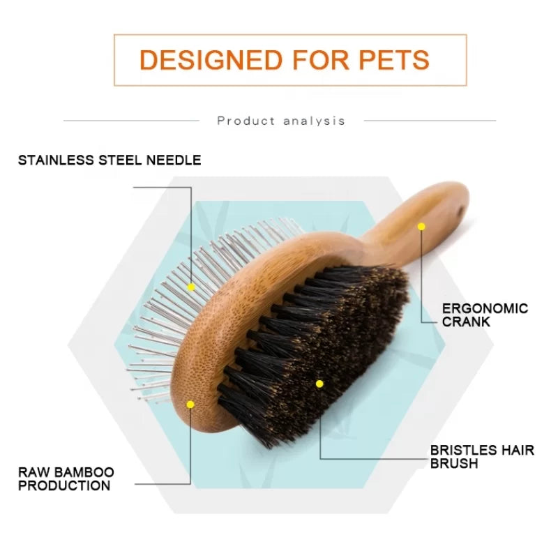 Truelove Dual Sided Pet Hair Brush TLK-23131 - Dog.Dog.Cat.