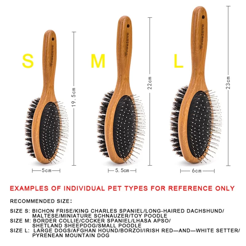 Truelove Dual Sided Pet Hair Brush TLK-23131 - Dog.Dog.Cat.