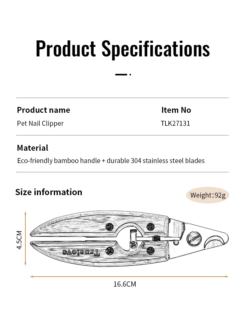 TrueLove Nail Clippers TLK-27131 - Dog.Dog.Cat.