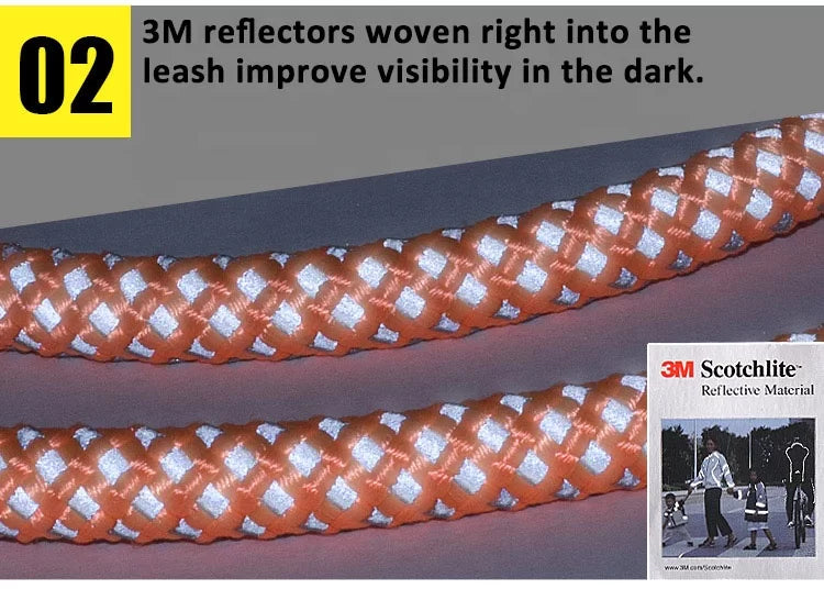 TrueLove Rope Dog Leash - Reflective and Soft Neoprene Comfort Handle TLL2571 - Dog.Dog.Cat.