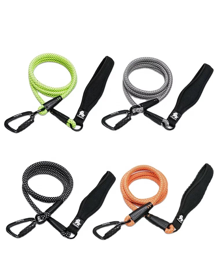 TrueLove Rope Dog Leash - Reflective and Soft Neoprene Comfort Handle TLL2571 - Dog.Dog.Cat.