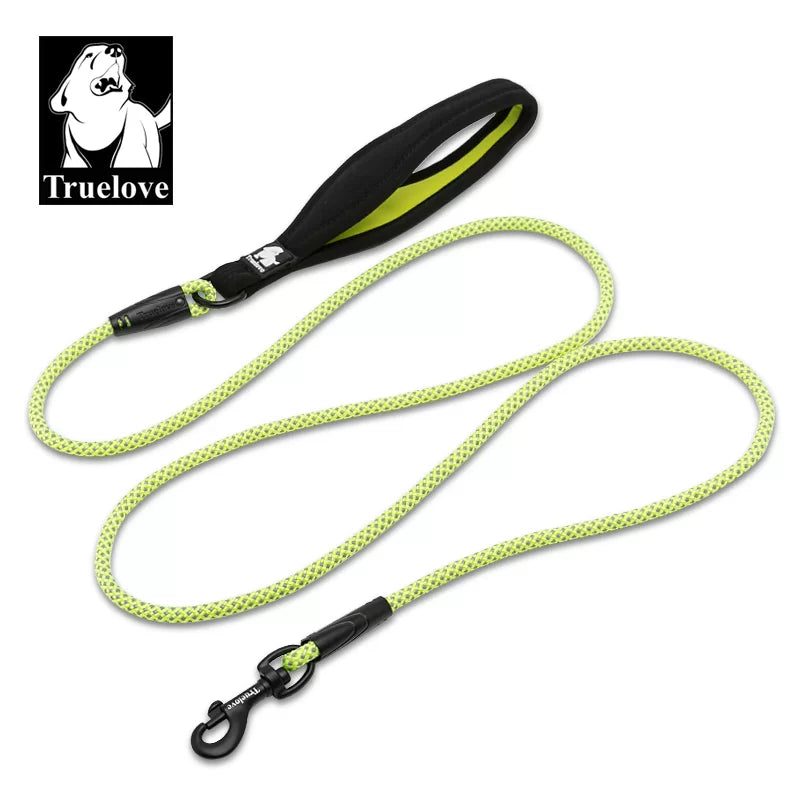 TrueLove Rope Dog Leash - Reflective and Soft Neoprene Comfort Handle TLL2571 - Dog.Dog.Cat.