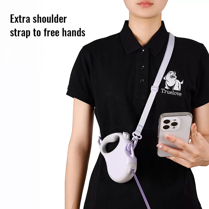 True Love Retractable Dog Leash TLL5001 - Suitable for Medium and Small Dogs -  Black - Dog.Dog.Cat.